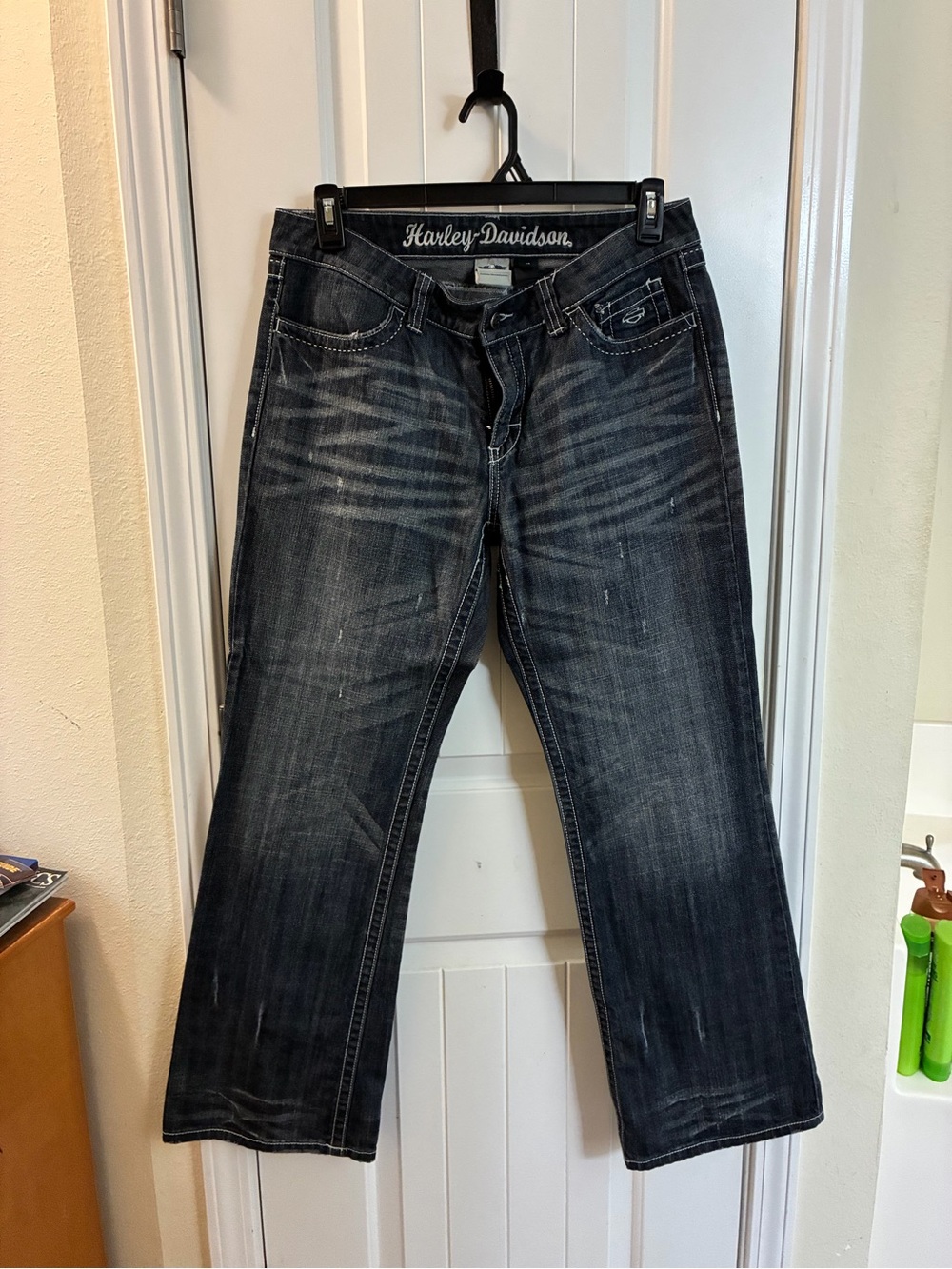 Harley-Davidson Women’s Faded Black Bootcut Jeans